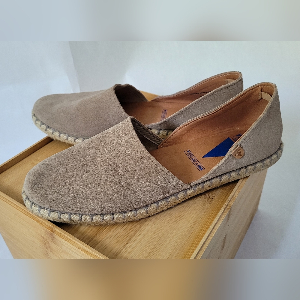 Verbenas Tan Suede Espadrilles for Women